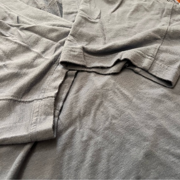 Athleta Oversized Westwood Blue draped Sweatshirt Collar Cropped Tee, size XS - Picture 7 of 10